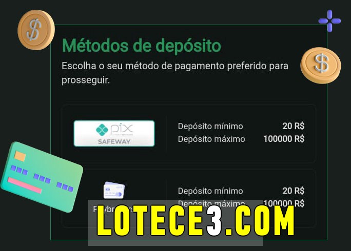 O cassino lotece bet oferece uma grande variedade de métodos de pagamento