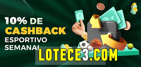 10% de bônus de cashback na lotece 